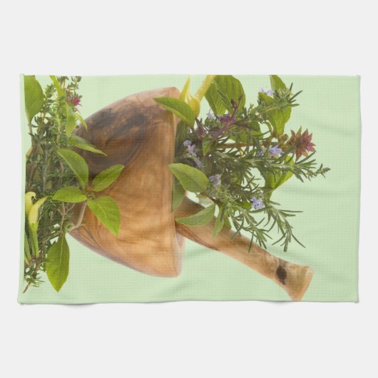 Keukenhanddoek — Kruiden (Horizontaal)