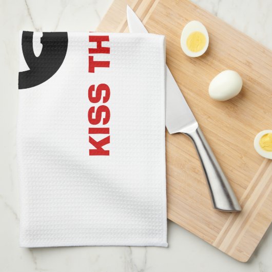 Keukenhanddoek | Kus de kok (Quarter Fold)
