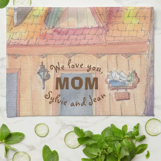 Keukenhanddoek "Lake Arrowiad" (Gevouwen)