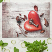 Keukenhanddoek Landtroep Sleutel voor mijn hart Ru (Gevouwen)