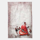 Keukenhanddoek Landtroep Sleutel voor mijn hart Ru (Verticaal)