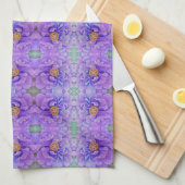 Keukenhanddoek - Lavendel Pioen (Quarter Fold)