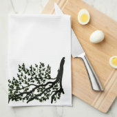 Keukenhanddoek - Leafy Branches doorweven (Quarter Fold)