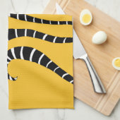 Keukenhanddoek - Lemur Tails Gold (Quarter Fold)