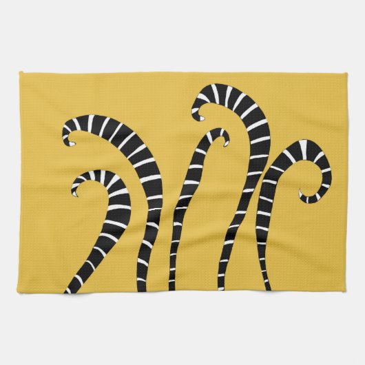 Keukenhanddoek - Lemur Tails Gold (Horizontaal)