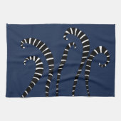 Keukenhanddoek - Lemur Tails Navy (Horizontaal)