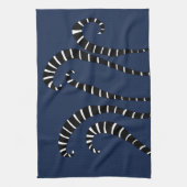 Keukenhanddoek - Lemur Tails Navy (Verticaal)