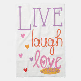 Keukenhanddoek "Live Laugh Love a Latke Towel"