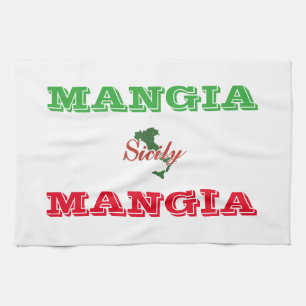 Keukenhanddoek "Mangia"