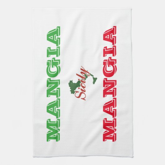 Keukenhanddoek "Mangia" (Verticaal)