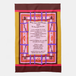 keukenhanddoek Meiskrachtenergie Vrouw Succes