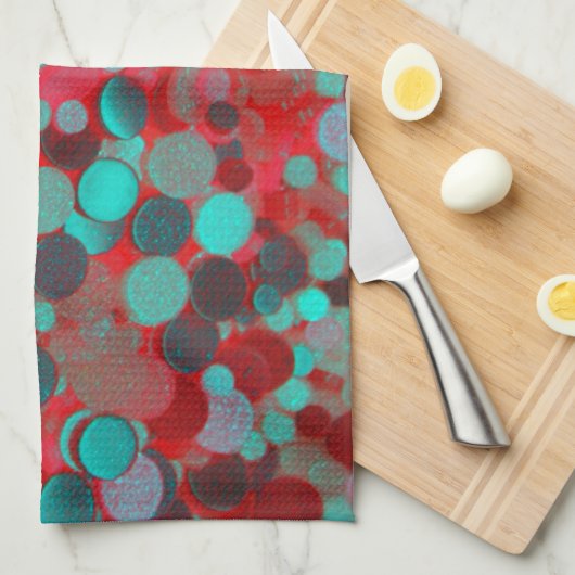 Keukenhanddoek met abstract ontwerp (Quarter Fold)