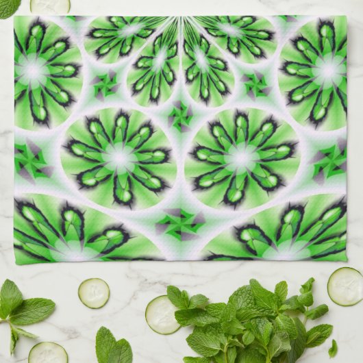 Keukenhanddoek met abstract ontwerp (Gevouwen)