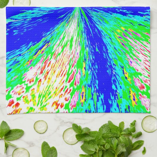 Keukenhanddoek met abstract ontwerp (Gevouwen)