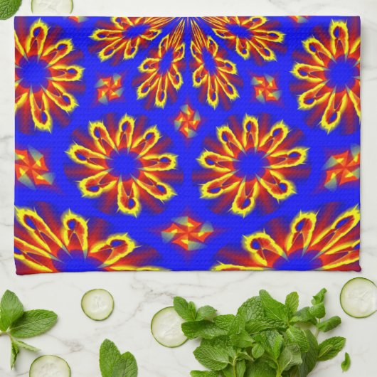 Keukenhanddoek met abstract ontwerp (Gevouwen)