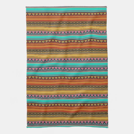 keukenhanddoek met aztec-strepen (Verticaal)