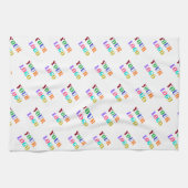 Keukenhanddoek met bedrijfslogo voorbeeld (Horizontaal)