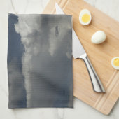 Keukenhanddoek met bewolkte lucht (Quarter Fold)