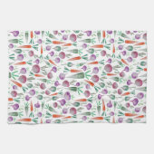 Keukenhanddoek met bier- en wortelontwerp (Horizontaal)