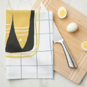 Keukenhanddoek met blikvis (Quarter Fold)
