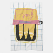 Keukenhanddoek met blikvis (Verticaal)