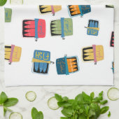 Keukenhanddoek met blikvis (Gevouwen)