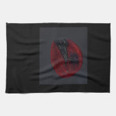 Keukenhanddoek met Bloedmaan Nacht (Horizontaal)