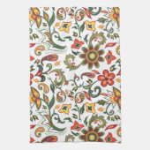 Keukenhanddoek met bloemdecoratieve patronen (Verticaal)