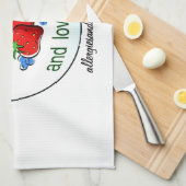 Keukenhanddoek met de Gluten- en Allergievrije log (Quarter Fold)