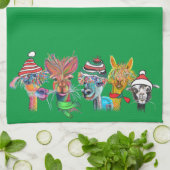 keukenhanddoek met een dikke alpiaca (Gevouwen)