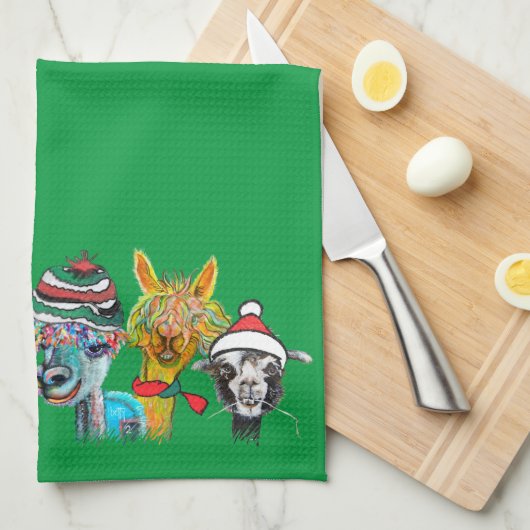 keukenhanddoek met een dikke alpiaca (Quarter Fold)