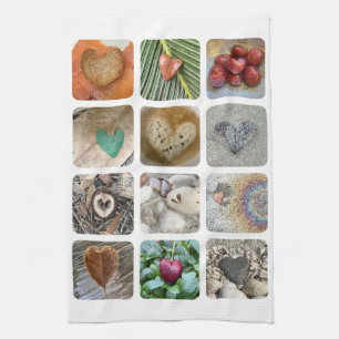 Keukenhanddoek met een dozijn hart - woordloze lie