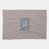 Keukenhanddoek met eigen naam Pastelruit Accent (Horizontaal)