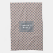 Keukenhanddoek met eigen naam Pastelruit Accent (Verticaal)