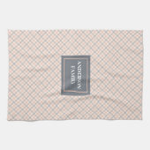 Keukenhanddoek met eigen naam Pastelruit Accent (Horizontaal)