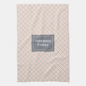 Keukenhanddoek met eigen naam Pastelruit Accent (Verticaal)