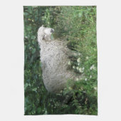 Keukenhanddoek met fluffy witte schapen (Verticaal)