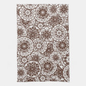 Keukenhanddoek met folkversiering (Verticaal)