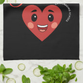 Keukenhanddoek met glimlach (Gevouwen)