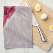 Keukenhanddoek met Haan (Quarter Fold)