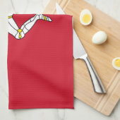 Keukenhanddoek met het eiland Man Flag, VK (Quarter Fold)