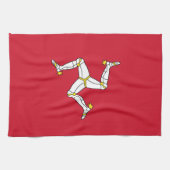 Keukenhanddoek met het eiland Man Flag, VK (Horizontaal)