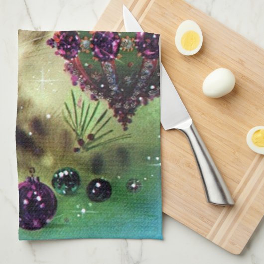  keukenhanddoek met kerstkeuken (Quarter Fold)