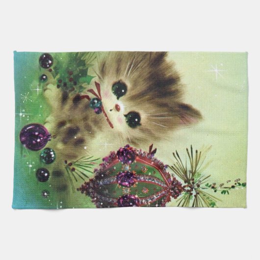  keukenhanddoek met kerstkeuken (Horizontaal)