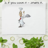 Keukenhanddoek met keukenregels en Tsjetsjenen (Gevouwen)