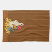 Keukenhanddoek met kippen en kuikens (Horizontaal)