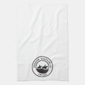 Keukenhanddoek met logo (Verticaal)