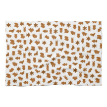 Keukenhanddoek met monochrome print.