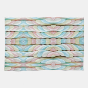 Keukenhanddoek met pasteltinten