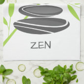 Keukenhanddoek met peerstenen die kunst stapelen (Gevouwen)